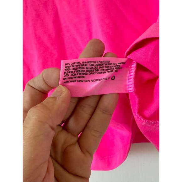 Cat & Jack Girls XL (14) Hot Pink T-Shirt With Front Pocket - Picture 5 of 6